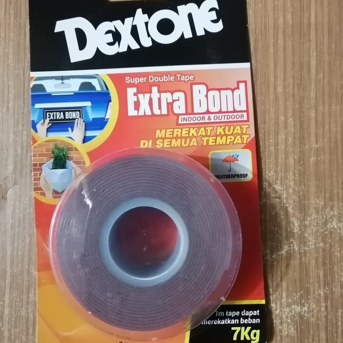 

dextone double tape 1 inch indoor dan outdoor super kuat COD bisa