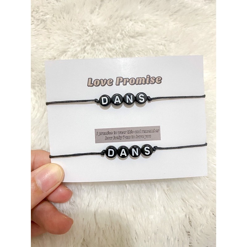 GELANG NAMA COUPLE DAPET 2PCS GELANG BISA REQUEST NAMA