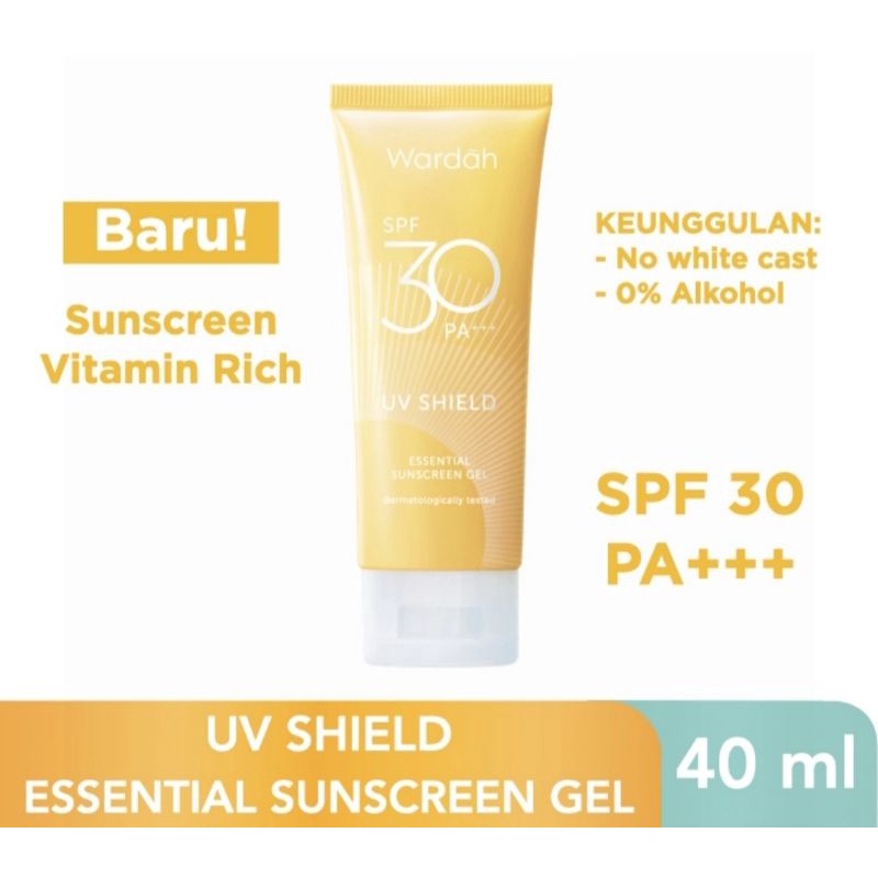 WARDAH UV Shield Essential, Aqua, Active 40ml