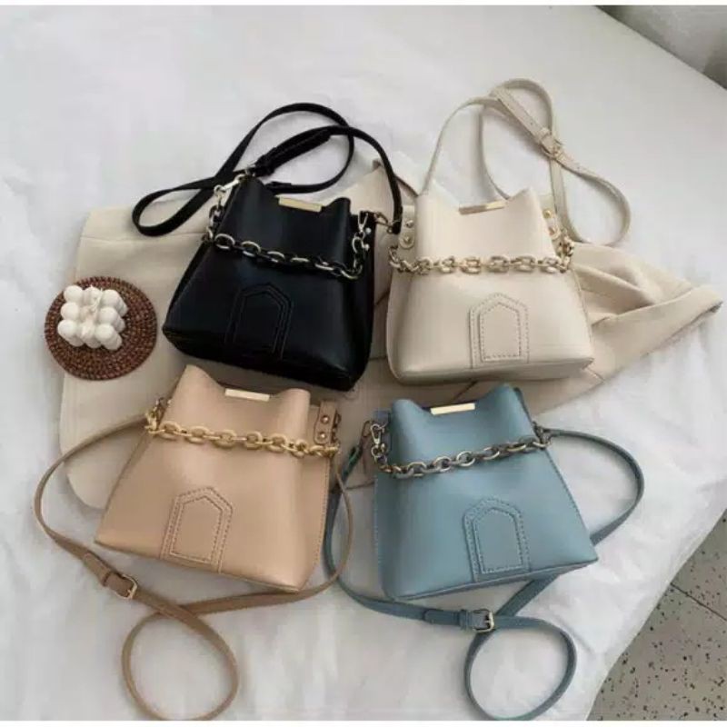 tas Selempang wanita brandad import realpict mewah kulit sintesis