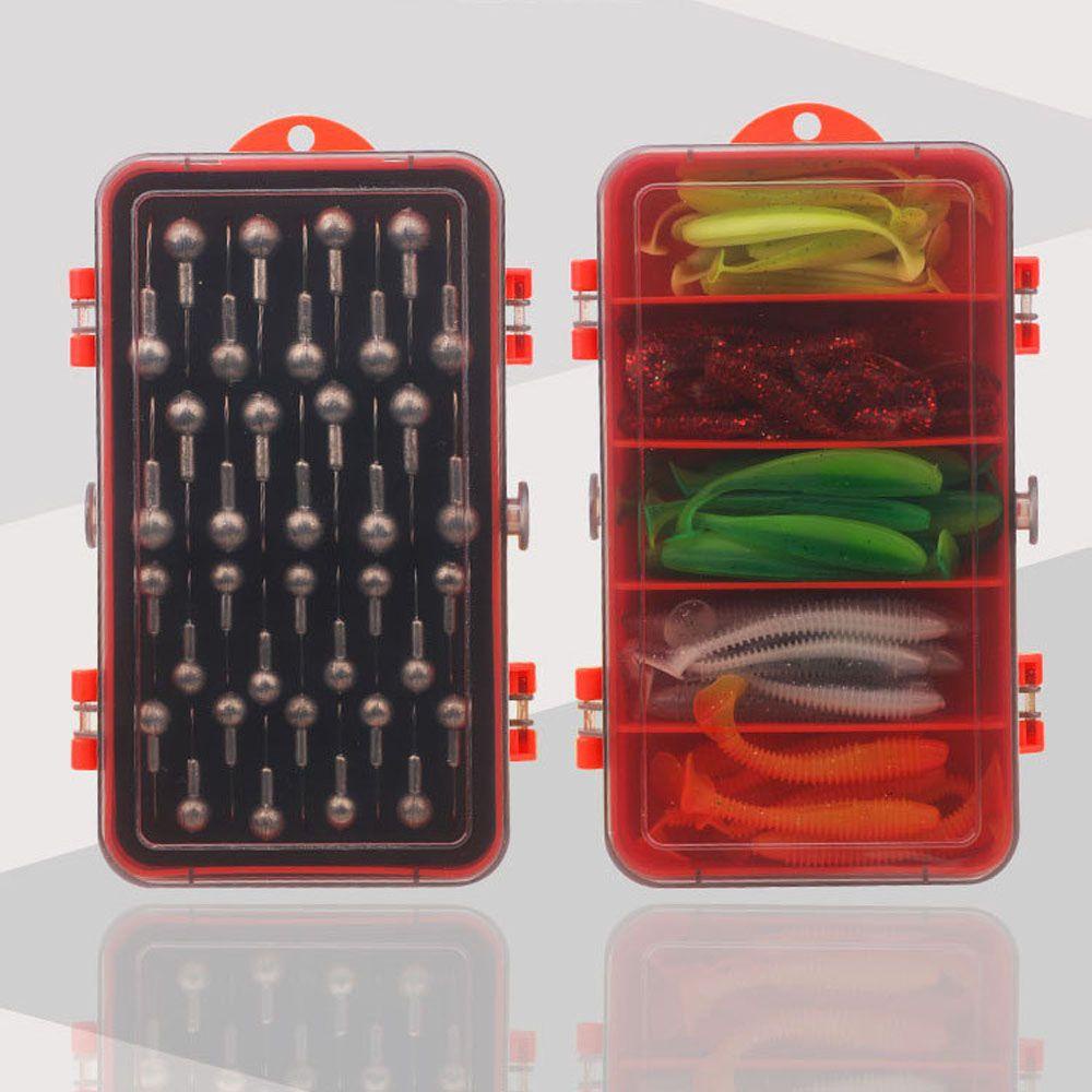 Lanfy Kotak Pancing Dua Sisi Wadah Umpan Dua Sisi Fishing Tackle Box Aksesoris Pancing Lure Storage Box Bait Case