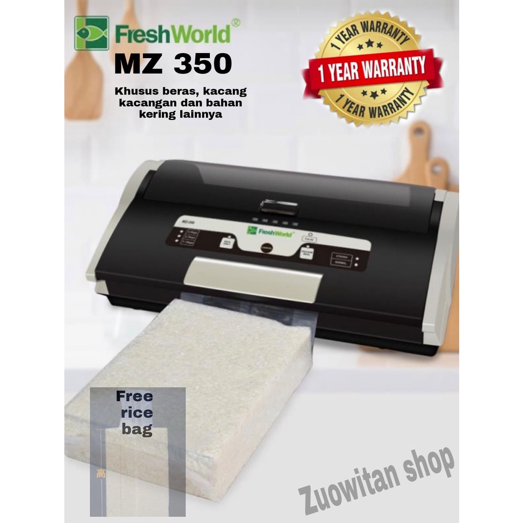 Jual FRESHWORLD Vacuum Sealer MZ 350 FW MZ 350 Mesin Vacuum Beras