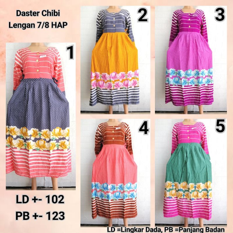 DASTER CHIBI LENGAN 7/8 HAP DASTER MODERN KEKINIAN BUSUI FRIENDLY ADEM BU TEJO BTKO + BGSLG