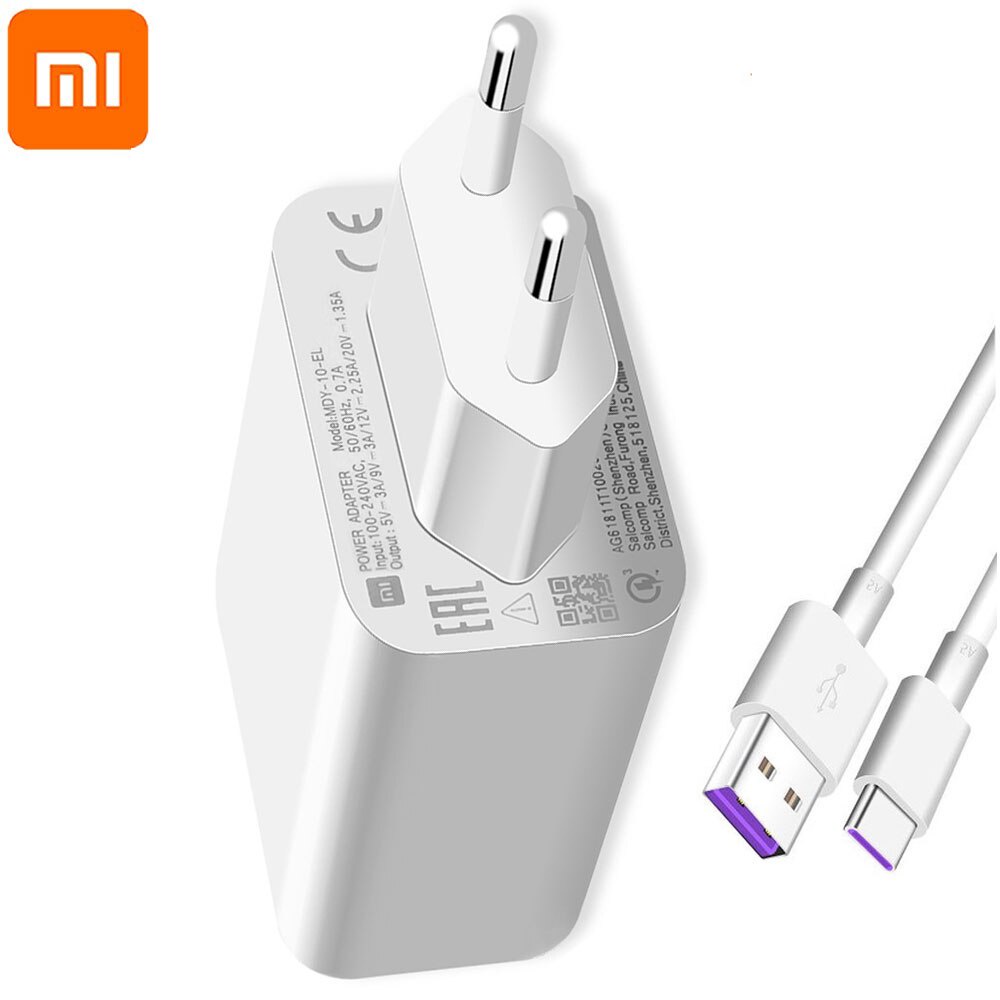 Charger XIAOMI MI 9 MDY-08-EH  27W TURBO | Charger Mi Fast Charger QC 4.0 turbo USB Type C Original DISTRIBUTOR  Charger Xiaomi