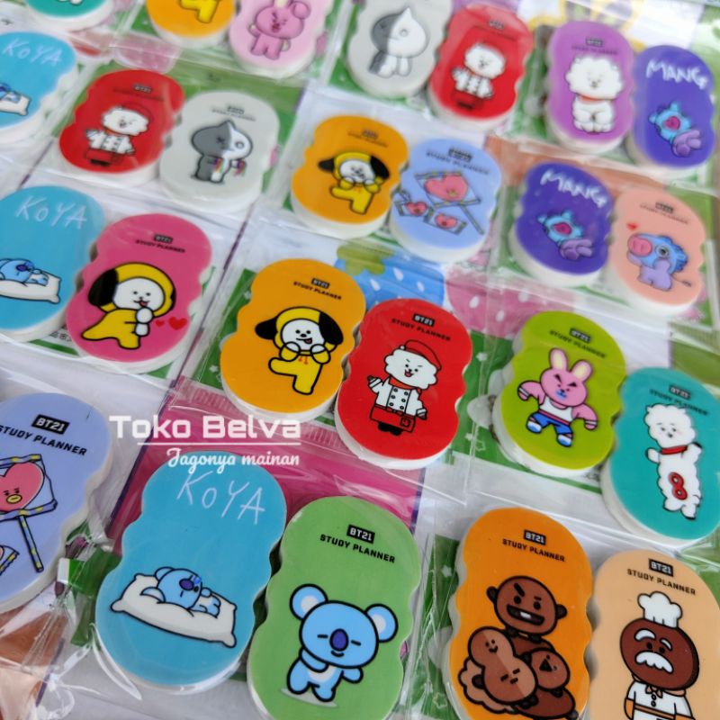 Penghapus Eraser 2 pcs Unik Imut / Alat Tulis