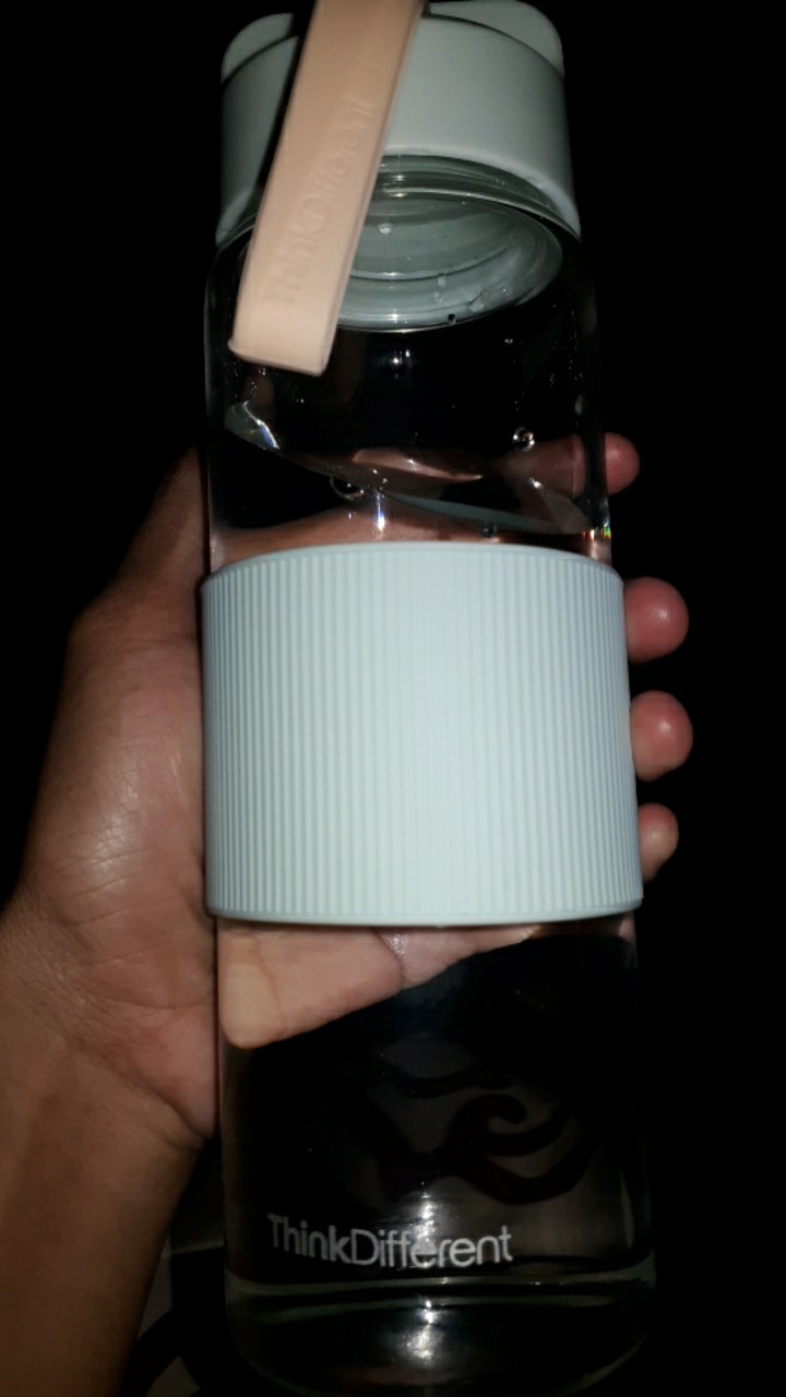 Botol Minum X&w Glass Borosilicate 490ml J-095