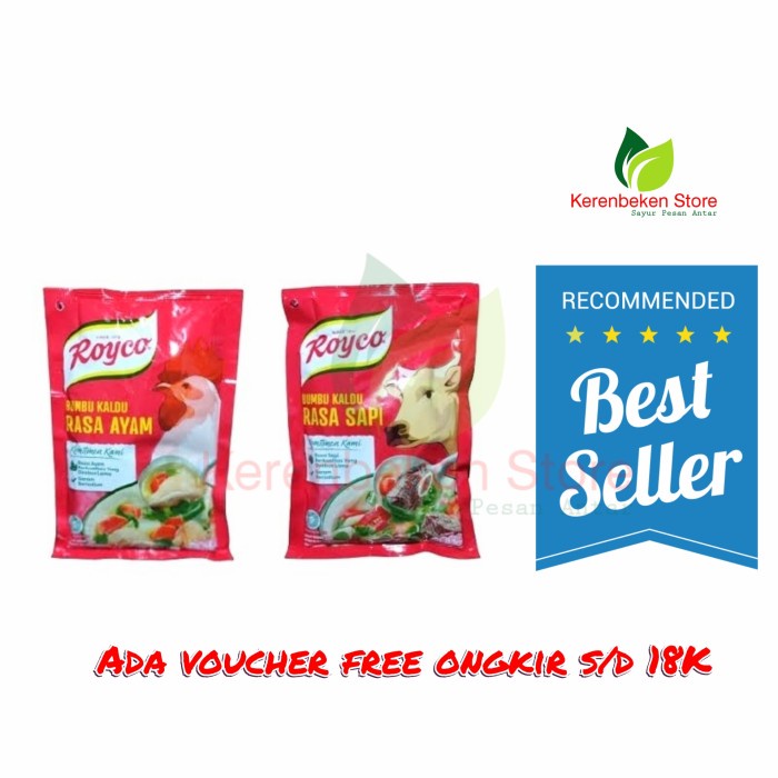 

royco bumbu kaldu 230gr (pilih varian) - rasa sapi
