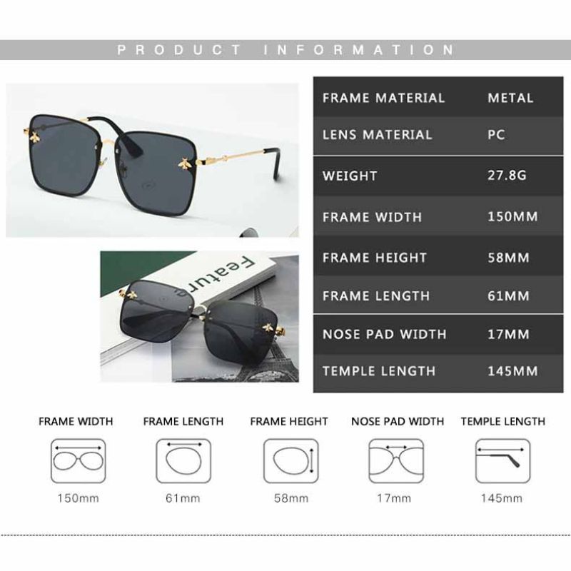 Kacamata wanita Anti UV- Kacamata perempuan - kacamata hitam - Classic Stylis Sunglasses