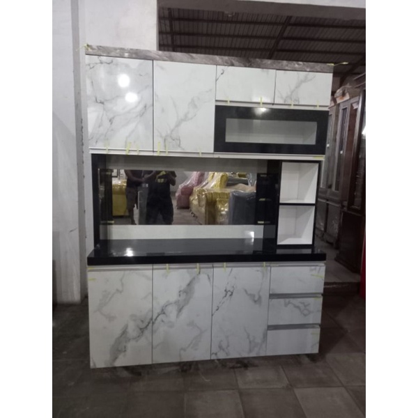 lemari sayur hpl rak piring hpl