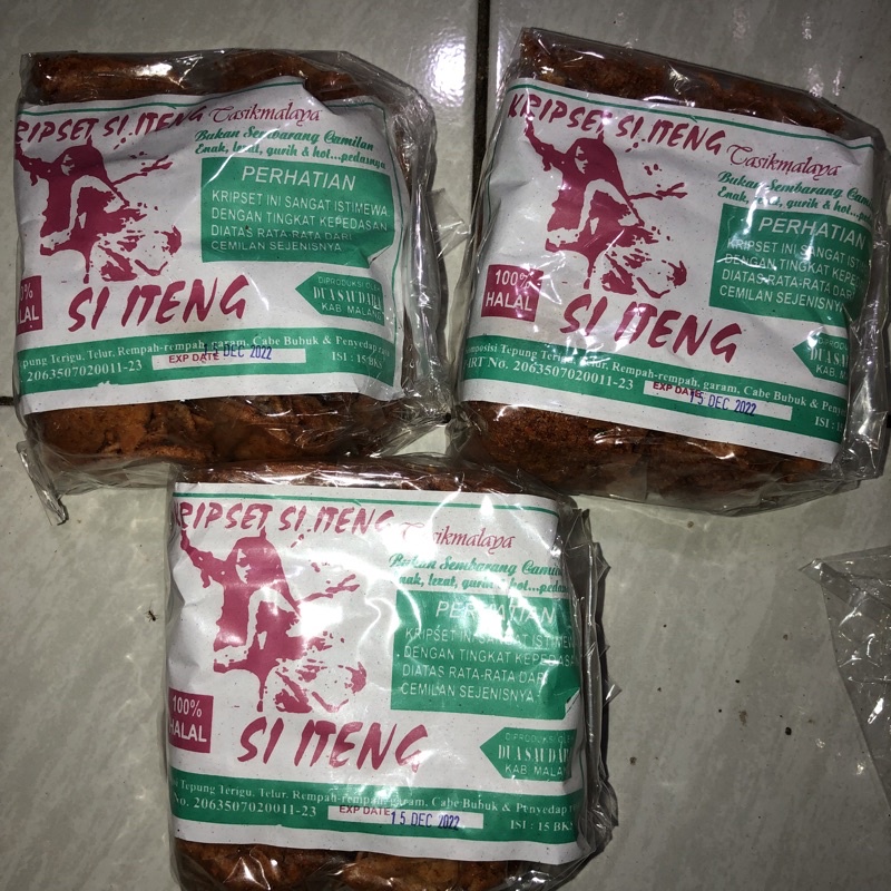 

KRIPSET ITENG pedas isi 15 pcs