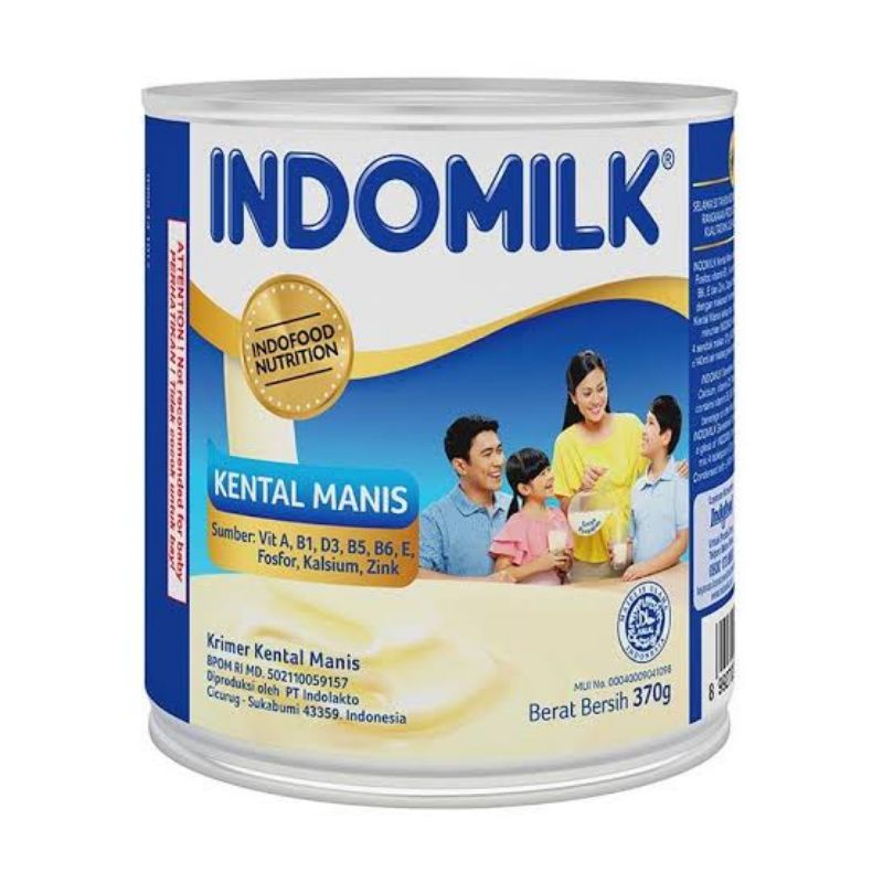 susu kental manis indomilk kaleng 370gr