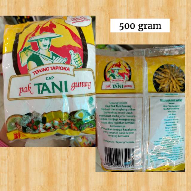 

Tepung Tapioka (500gr) Tepung Sagu Tani Pak Gunung / Tapioca Flour / Tepung Kanji / Tepung Aci