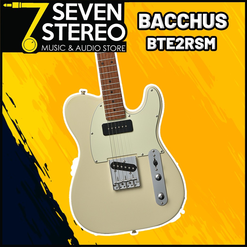 Bacchus BTE2RSM BTE-2 RSM Telecaster Olympic White Roasted Maple