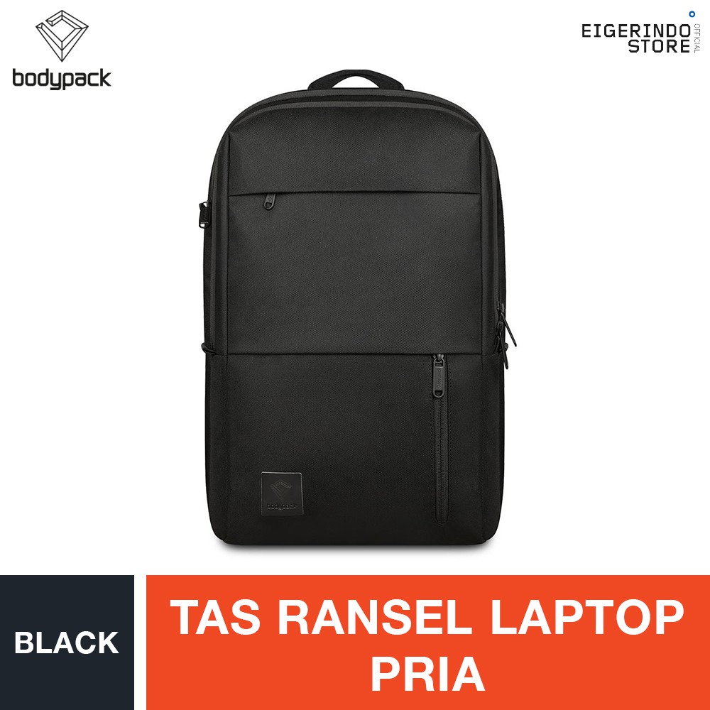 Bodypack Raven Laptop Backpack Black Shopee Indonesia
