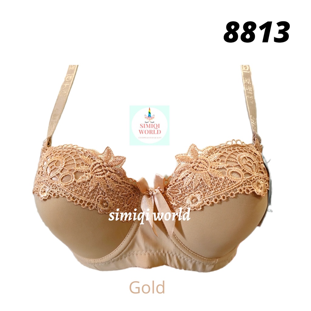 Bra Simiqi 8813 Bh Kawat Push Up Kait 3 Busa Sedang SIZE 36.38.40.42 Cup Setara Cup B BH Wanita TOKO KEANULOVA