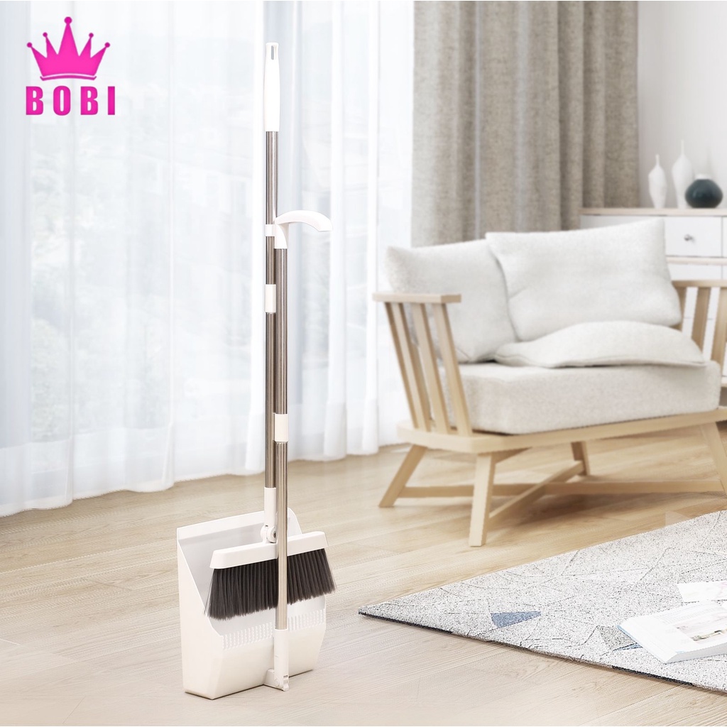 Set Sapu Pengki Panjang Alat Pembersih / Broom Set Dustpan / Sapu Pengki Set Merk BOBI