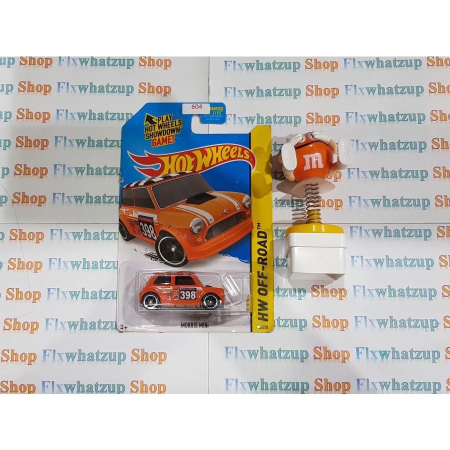 Hot Wheels Morris Mini (HW OFF ROAD) - ORANGE US CARD