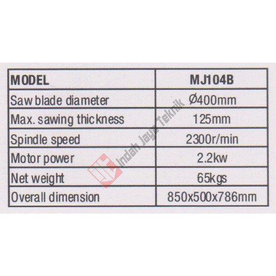 Table Saw Oscar 16&quot; / Mesin Potong Kayu Meja