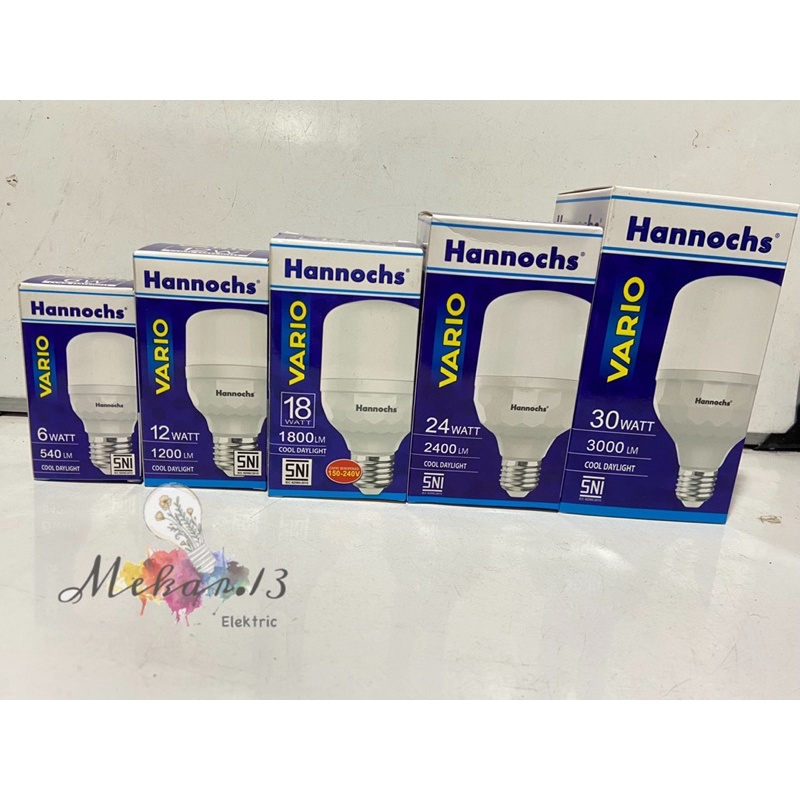 Lampu LED Hannochs VARIO 6 W/ 12 W/ 18 W/ 24 W/ 30 W SNI