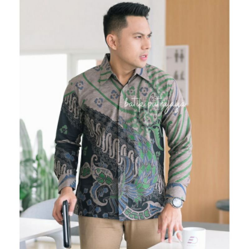 Baju Batik Pria HANUNG Katun Adem Furing Slim Fit Modern Premium S M L XL XXL Casual Kemeja Cowok keren