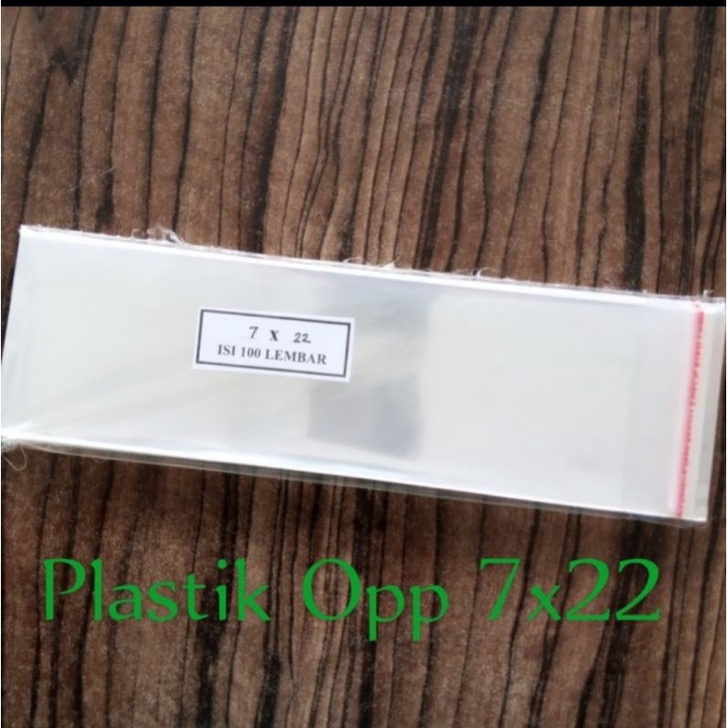 

PLASTIK OPP LEM PEREKAT 7x22 Cm (ISI 100 LEMBAR)