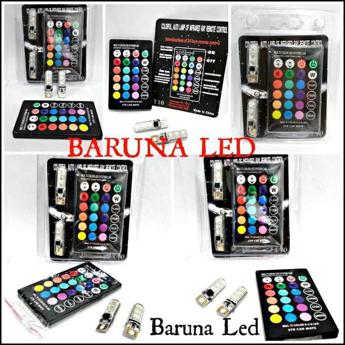 Lampu Led Senja T10 Rgb + Remote