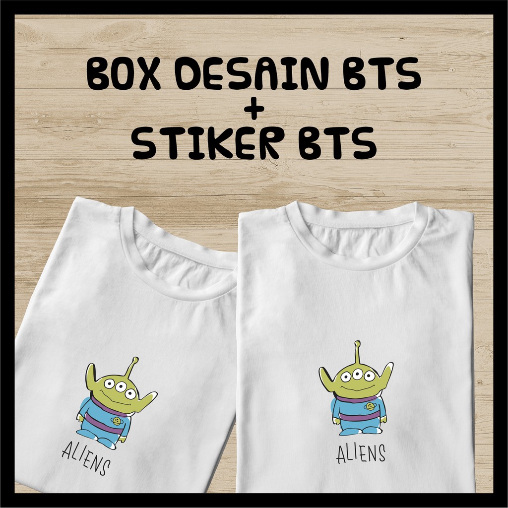 T-shirt aliens RM BTS | KAOS PRIA/WANITA ALIENS RM BTS MURAH + BOX DESAIN