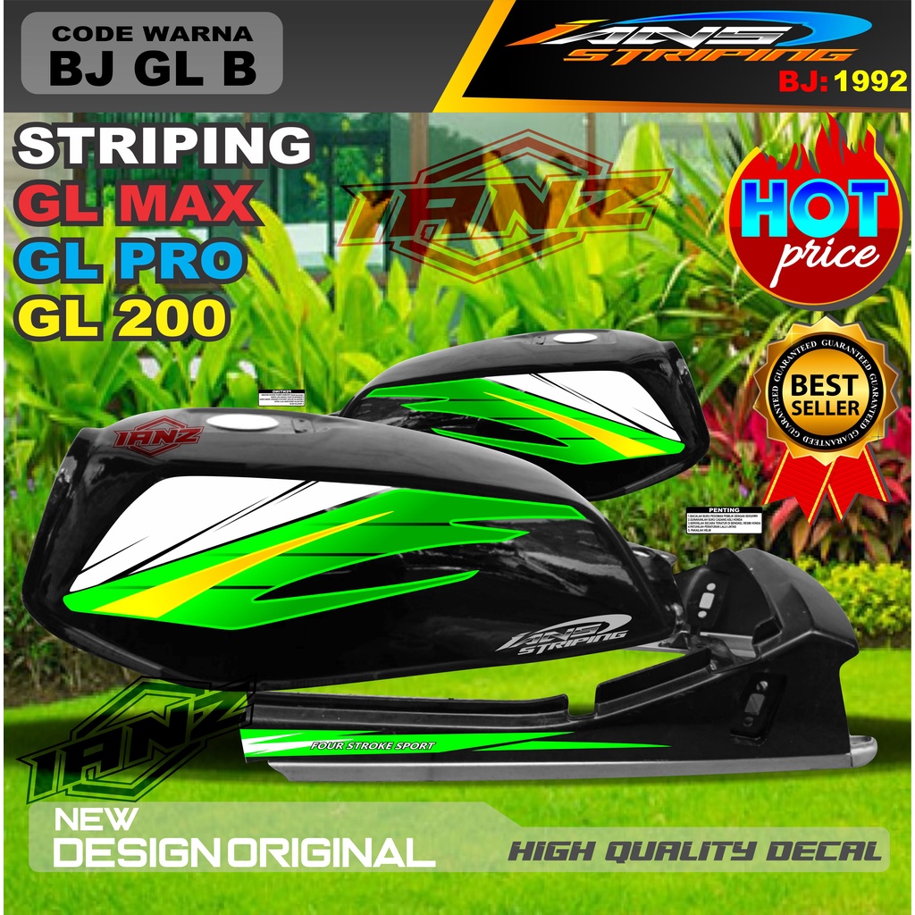 STIKER STRIPING STANDART GL MAX GL PRO / STRIPING VARIASI HONDA GL TERBARU / STRIPING VARIASI GL MAX / STIKER MOTOR