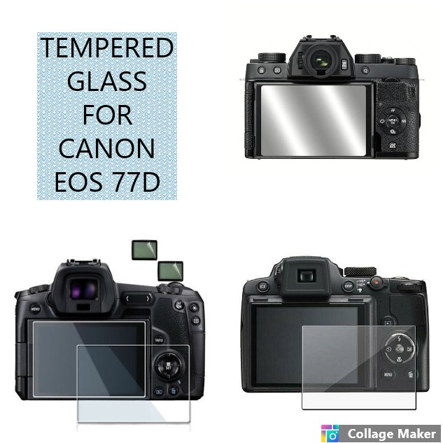 TEMPERED GLASS KAMERA CANON EOS 77D