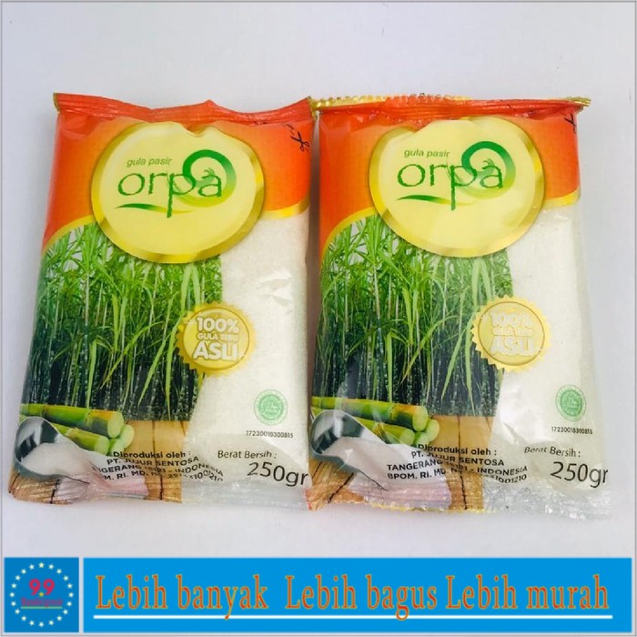 * GULA PASIR 100% GULA TEBU ASLI * 250g * ORPA