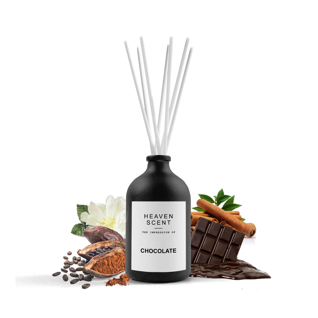 HEAVEN SCENT Luxury Reed Diffuser 100ml - Pengharum Ruangan Aromaterapi Inspired by Fragrances-Zra Chocolate