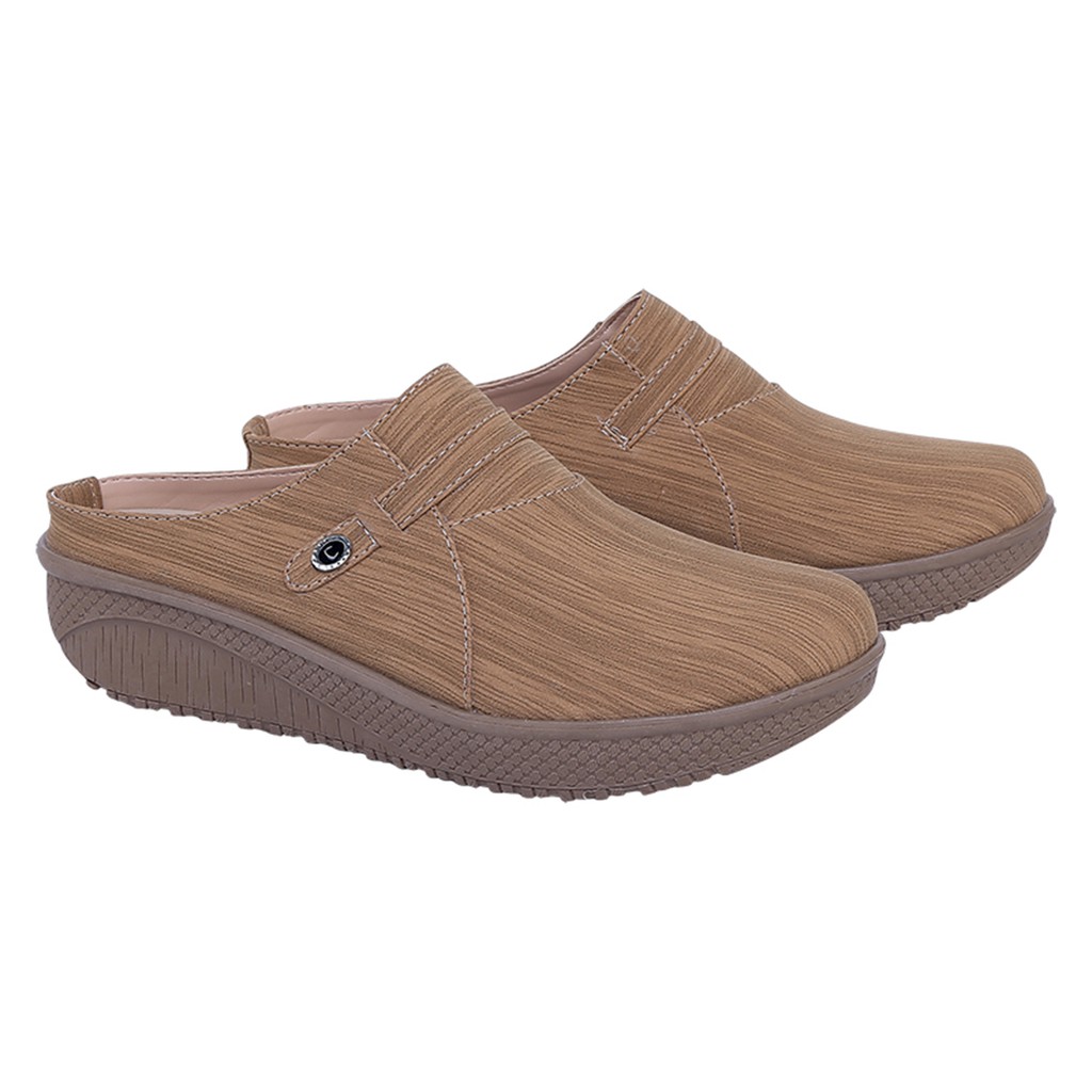 Catenzo Sepatu  Slip On Wanita  AH 066 Cream  Shopee Indonesia