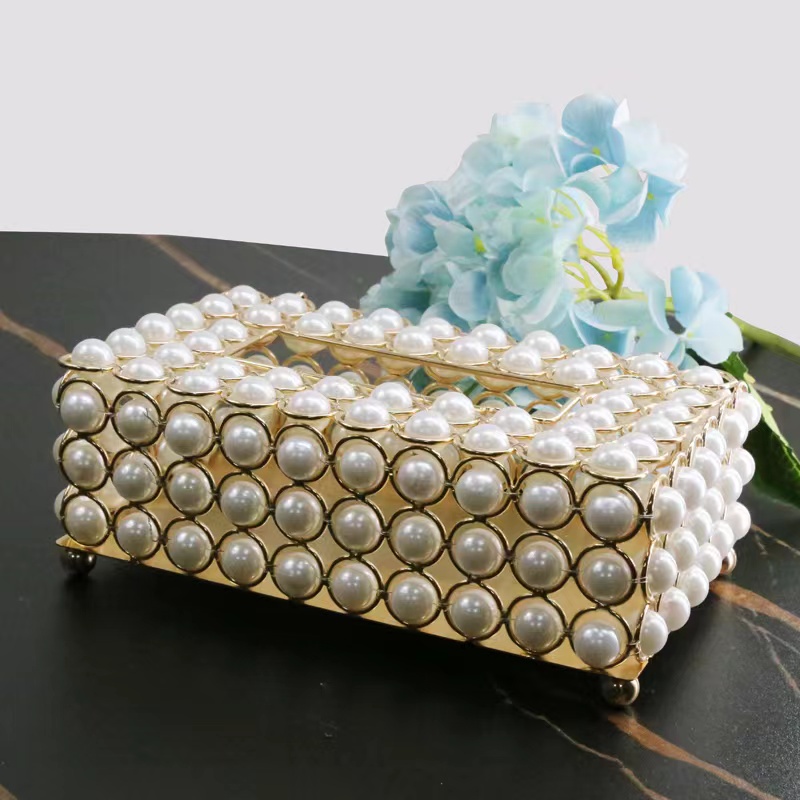 TEMPAT TISU SWAROVSKI EMAS CANTIK CRYSTAL GOLD TISSUE BOX BLING