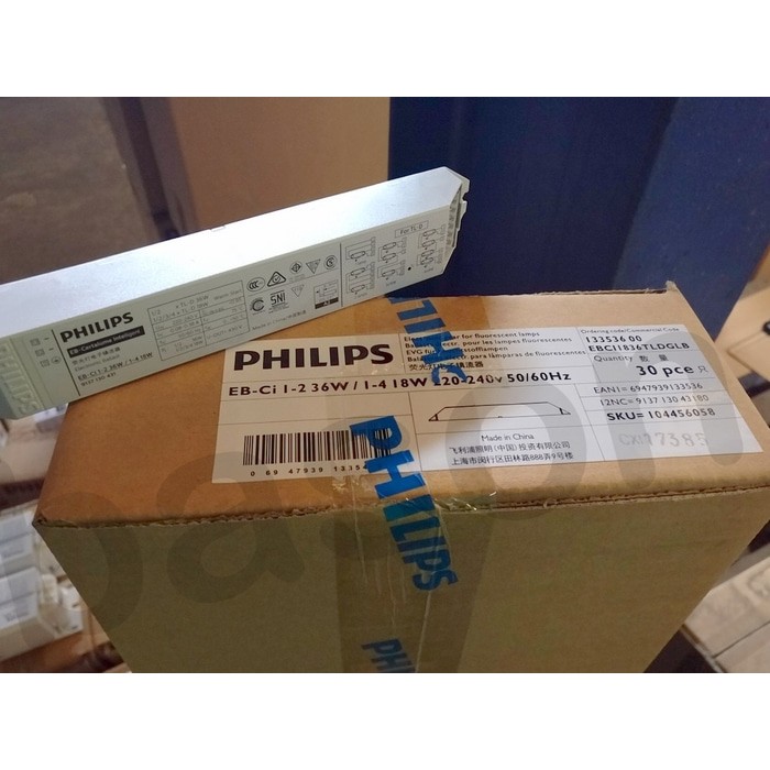 PHILIPS EBCi 1-2 36W / 1-4 18W TLD - Ballast Elektronik pengganti EBC 236