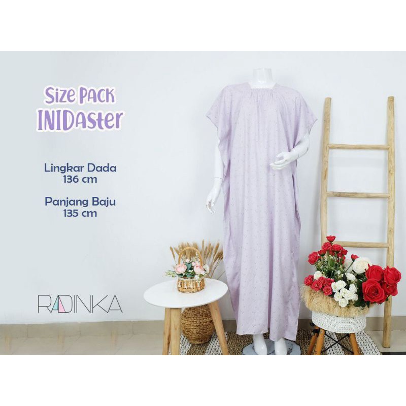 Daster Panjang Semata kaki INIDASTER By Radinka Bahan Rayon Adem Premium