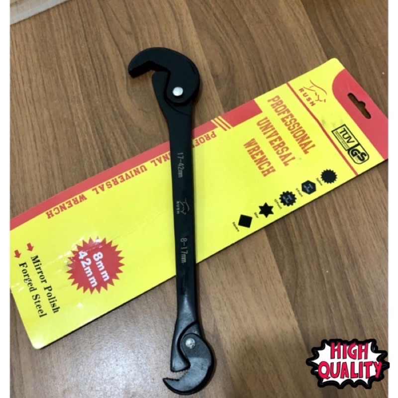 RUSH SERBAGUNA RINGPAS 8-24 HITAM Kunci ring pas serbaguna 8-24mm Kunci ringpas multi fungsi 8mm - 4