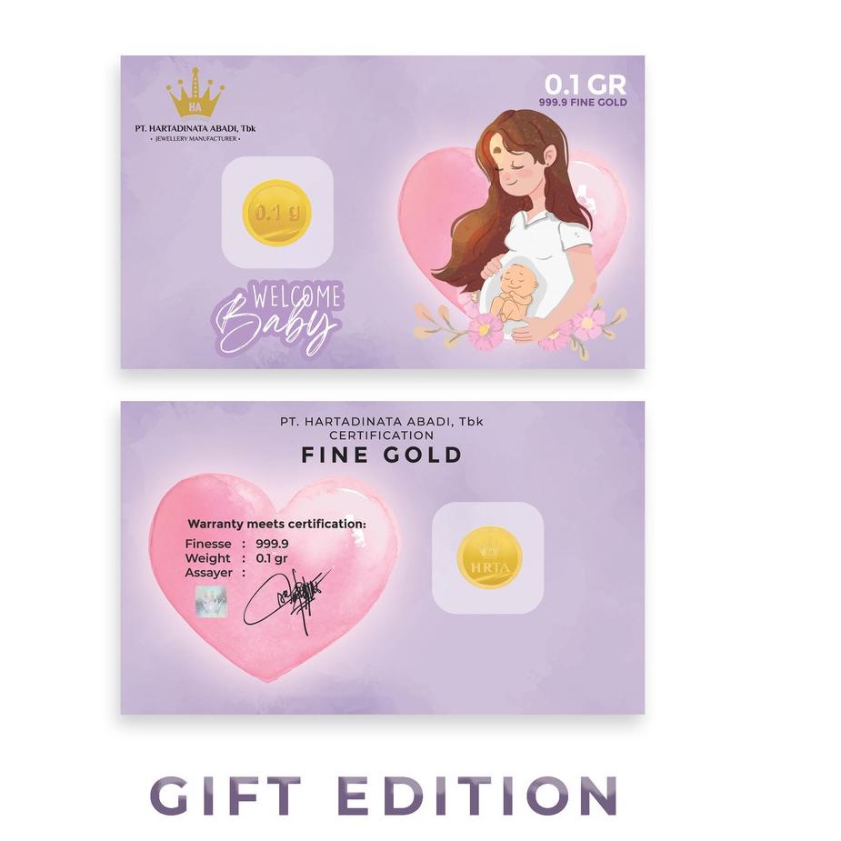 [KODE VLL] Antam Micro Gold 0,1 gram Emas Asli Logam Mulia 99% Emas Murni toko emas surabaya