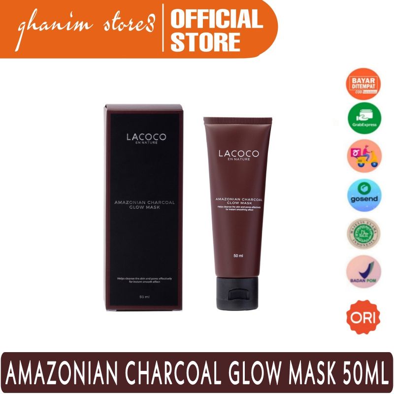 Lacoco Amazonian Charcoal Mask 50ml Original / Masker Lacoco / Lacoco Masker / Lacoco En Nature / La