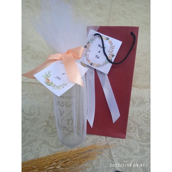 

souvenir botol kemas paperbag