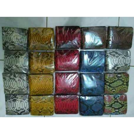 Dompet Kulit Ular Phyton/ Sanca Asli - Beragam Warna