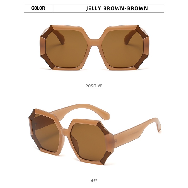 2022 Kacamata Hitam Wanita Frame Besar Gaya Eropa / Amerika