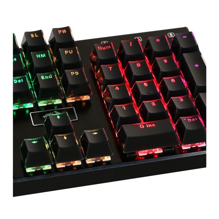 ALCHA KEYCAPS CRYSTAL SQUARE BACKLIT OEM PROFILE BLACK / HITAM - RANDOM