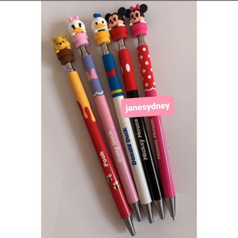 

Bolpoin Hitam Disney Ballpoint Black Ink Mickey Mouse Minnie Mouse Donald Duck Winnie the Pooh Daisy Duck Pen Woody Toy Story