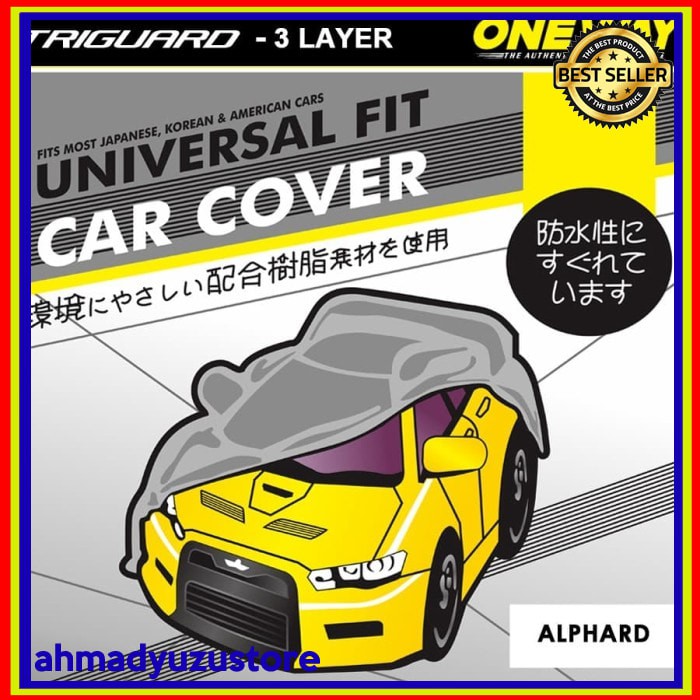 Cover Sarung Mobil ALPHARD Waterproof 3 LAPIS TEBAL Deluxe Not Urban