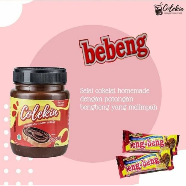 

Colekin - Selai Coklat Toping Bengbeng ( Bebeng ) 200 gr BEBENG