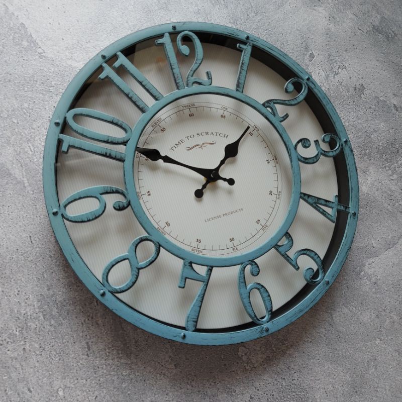 Jam Dinding Vintage Klasik Classic Retro Style Eropa Minimalis Unik Dekorasi Rumah Elegan-8