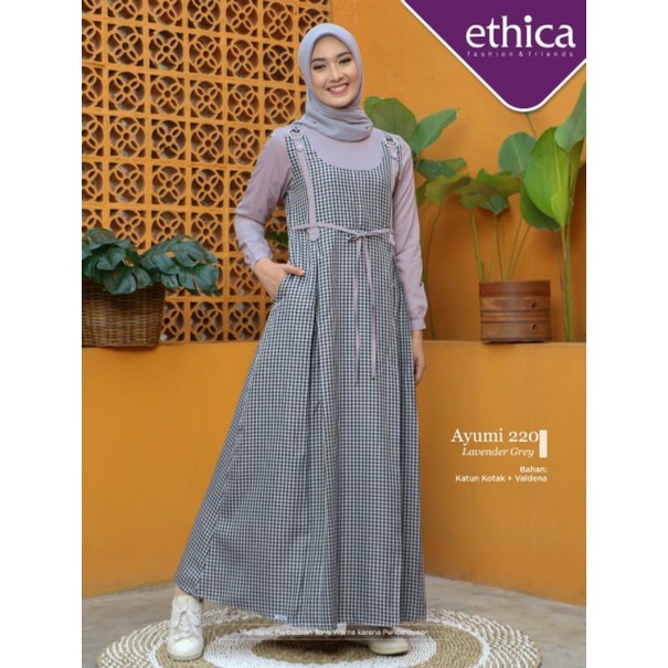 BAJU GAMIS TERBARU 2021 / GAMIS ETHICA AYUMI 220 / GAMIS SIMPLE KEKINIAN / DRESS GAMIS MODERN / GAMI