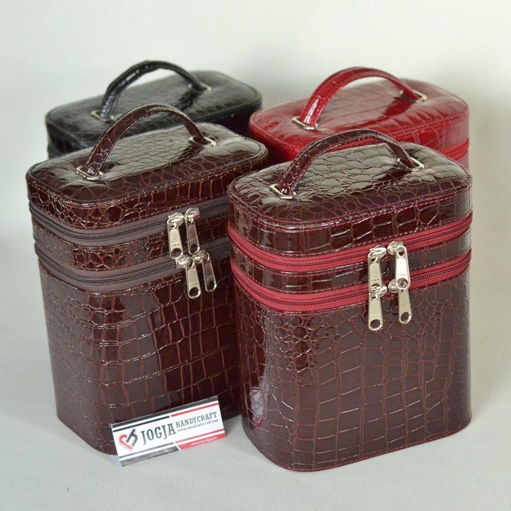 PROMO TAS MEKE UP TAS KOSMETIK CANTIK ELEGAN - CROCO EDITION