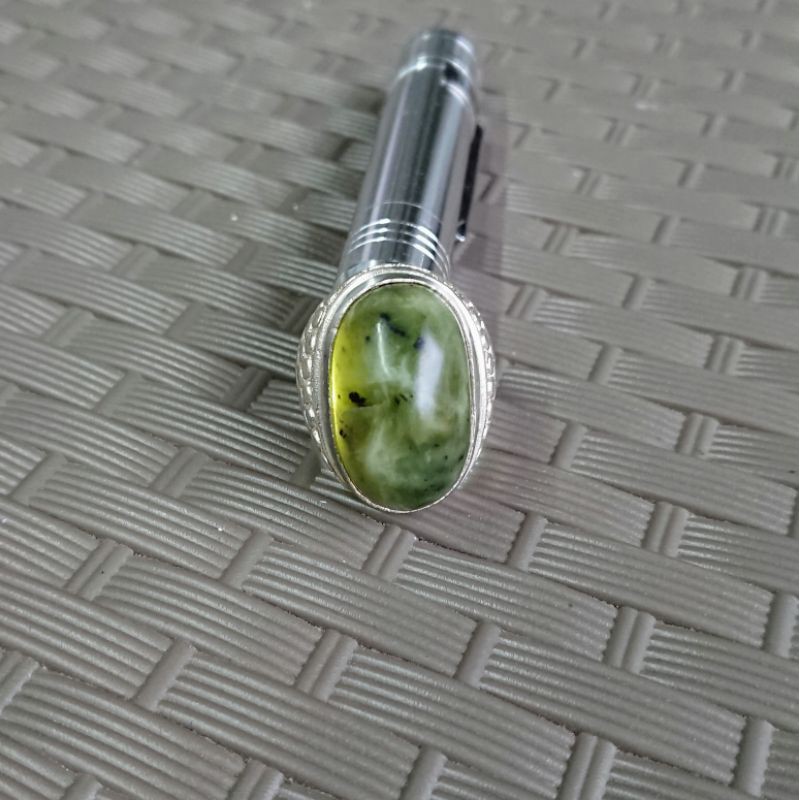 NATURAL giok aceh jumbo mantap DIM.27 ring 9,10 bkn giok jade burma