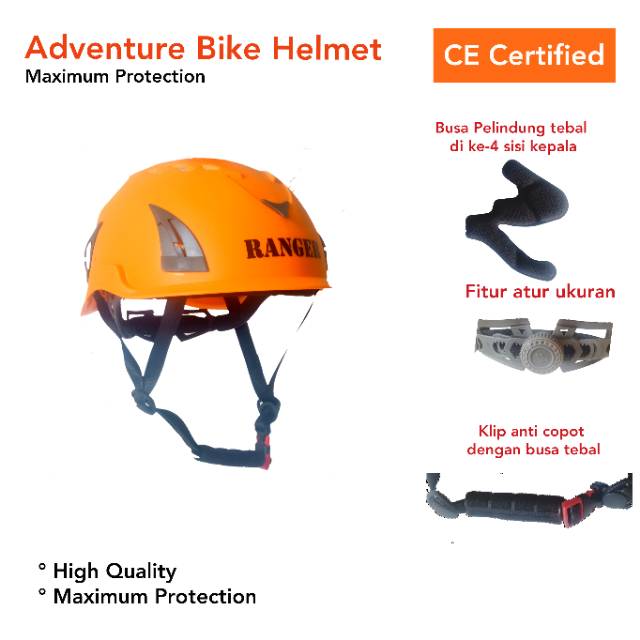 [Bonus] Helm Sepeda Lipat, Helm Sepeda Untuk Adventure, Bonus Kacamata Gowes Dan Pijitan Leher